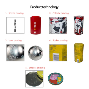 个性化印刷定制金属锡罐矩形圣诞礼品罐派对装饰