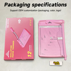 JIELISI Anpassbarer Hochleistungs-Papiers ch neider Pink Manueller Papiers ch neider Guillotine Desktop Craft Tools im Format A4 - Product Image 4