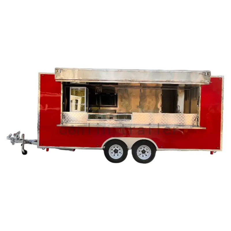 Conlin chức năng Van thực phẩm xe tải thực phẩm giỏ hàng nấu ăn Trailer kiosk kem xe tải thực phẩm giỏ hàng để bán