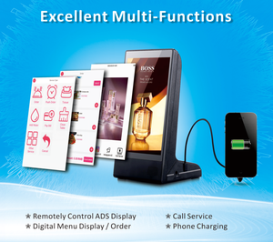 Новый запатентованный инновационный пульт дистанционного управления WiFi Android CMS 8-дюймовый сенсорный ЖК-экран Настольный цифровой меню рекламный дисплей - Product Image 2
