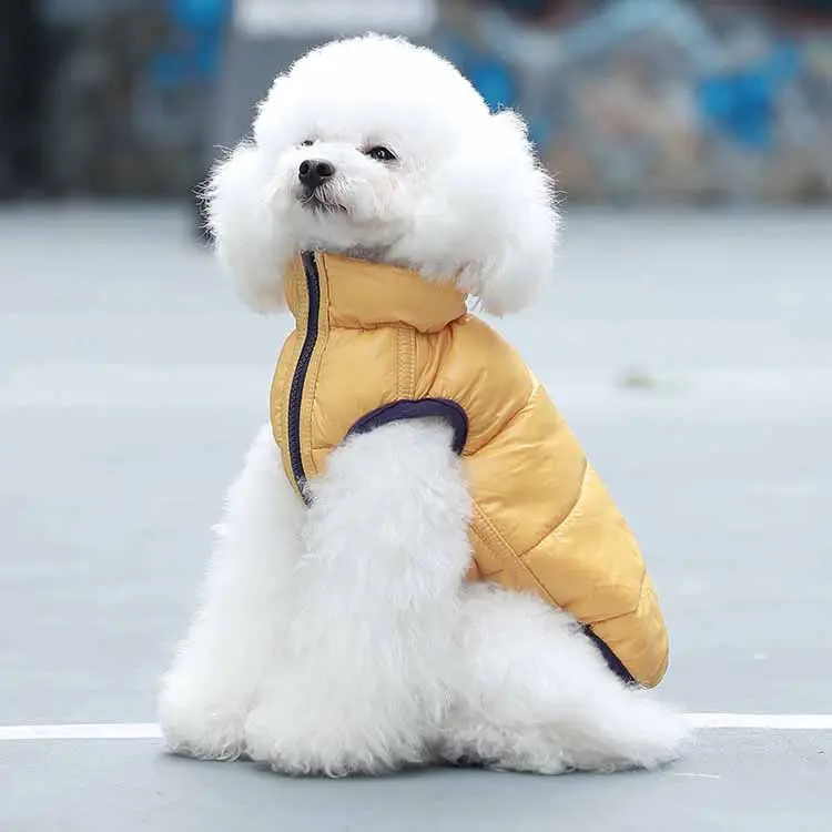 Doppelseitige Kleidung Bunte reflektierende Streifen Mode Haustier zubehör Hund Winterkleid ung