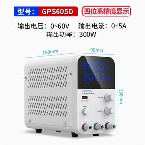 Wanptek 30V 60V 120V DC電源10A/5A電流と150W/300W電源230V入力の単一出力ラボソース - Product Image 5