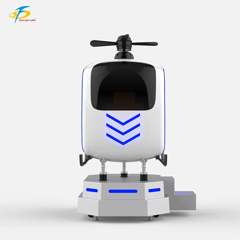 A buon mercato VR elicottero di volo in realtà virtuale simulatore di gioco 9D VR aereo attrezzatura da gioco