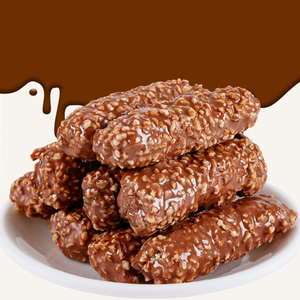 Beş katmanlı sandviç çikolata şeker çoklu hammadde fındık fındık fıstık aperatifler tatlı helal aperatifler siyah çikolata bar - Product Image 4