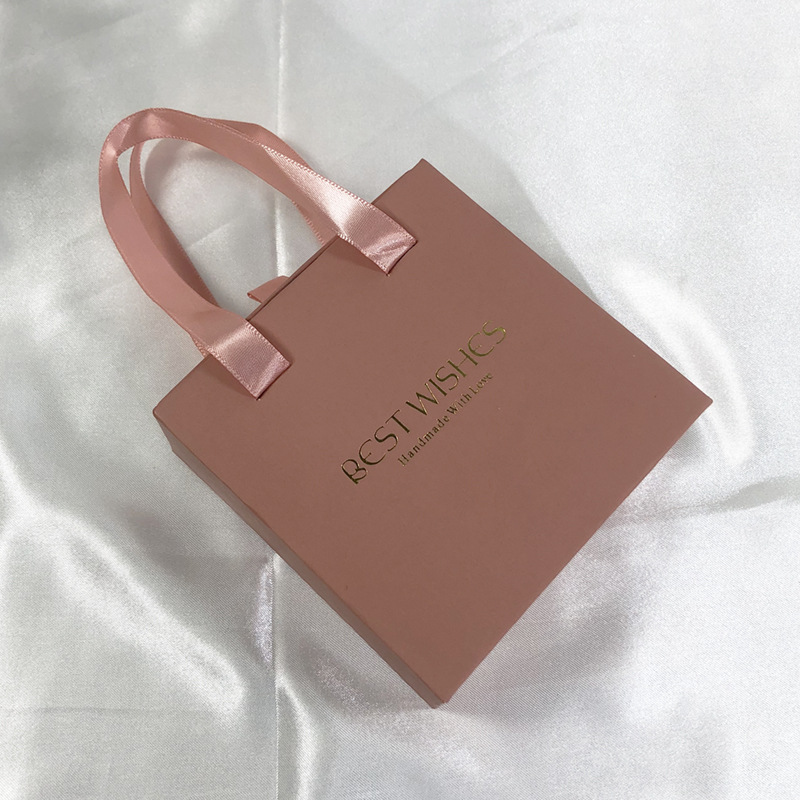 Rose (avec étiquette) ; Boîte à tiroir en papier 10*10*3,5 cm