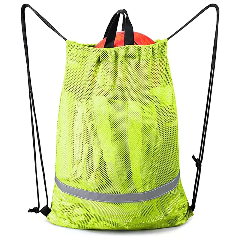 กระเป๋าเป้สะพายหลังผ้าไนลอนหลายสีมีแถบสะท้อนแสงสำหรับเล่นกีฬายิมออกกำลังกายชายหาดว่ายน้ำ