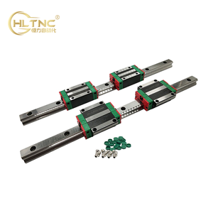 2 uds. Carril de guía lineal de 25mm HGR 1200 a 00 con bloque de carros deslizantes 4 HGHCA o HGWCC para enrutador grabador - Product Image 2