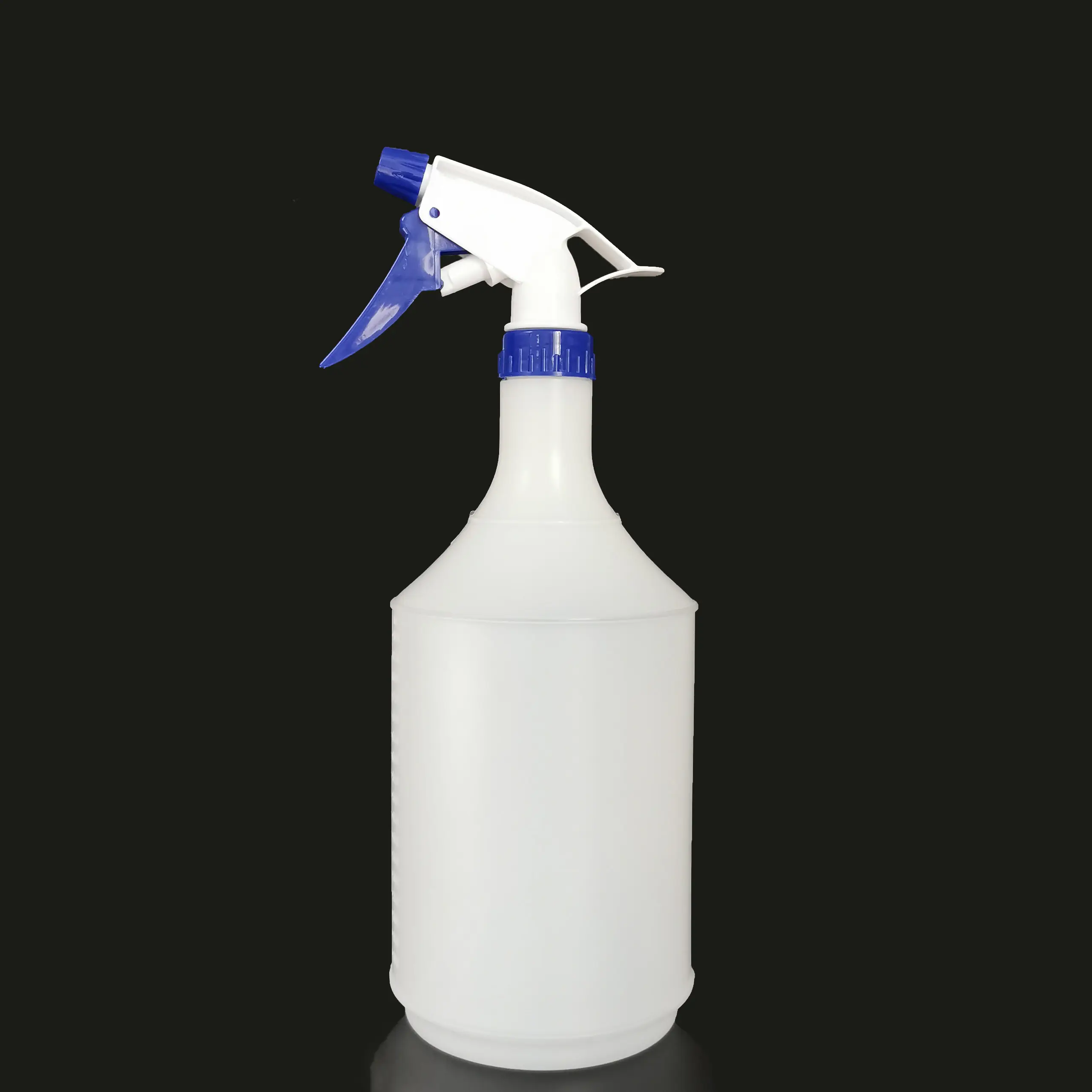 Spray de limpeza química redondo hdpe, garrafa de plástico de 1 litro, 1l, 1000ml, 32oz