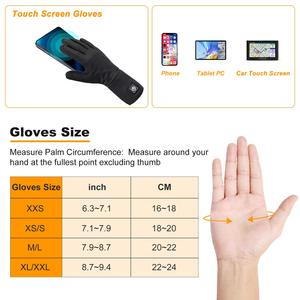 Touch Screen batteria più sottile Guantes elettrici ricaricabili inverno mano calda Moto guida guanto da motoslitta riscaldato fodere riscaldanti - Product Image 6