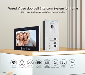 Multi apartamentos commax sistema de intercomunicación 2 cables Sistema de videoportero con audio puerta teléfono