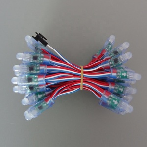 Nodi rotondi WS2811 12V 18awg Smart RGB Led Pixel stringa indirizzabile digitale Full Color impermeabile IP68 - Product Image 5
