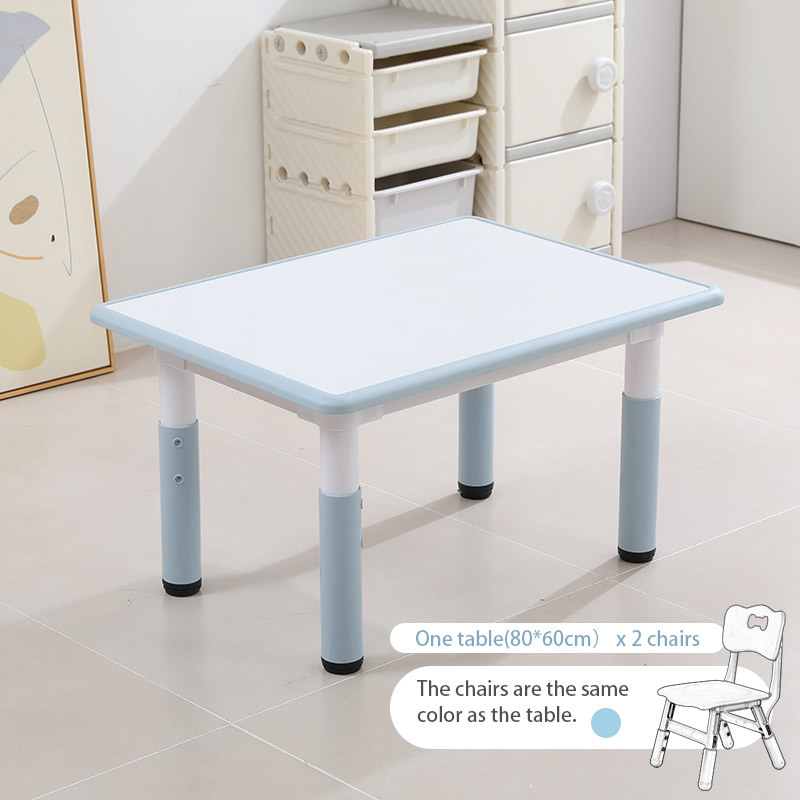Blue-One table (80*60cm) X 2 chairs