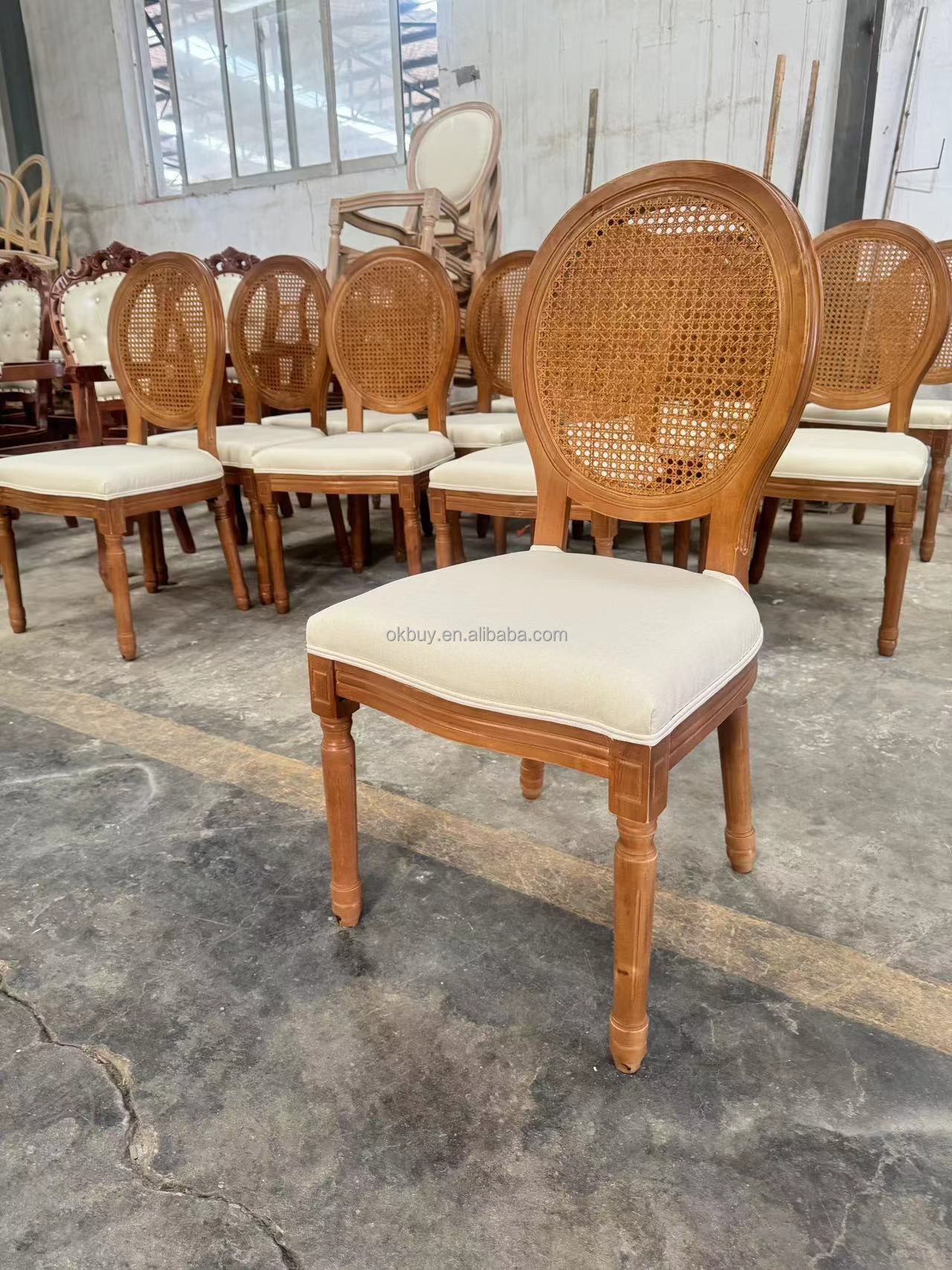 Brown Frame,Rattan Back,No Brace