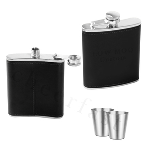 Màu Sắc Khác Nhau Rượu 6 Oz Đen Thép Không Gỉ Hip Flask - Product Image 2