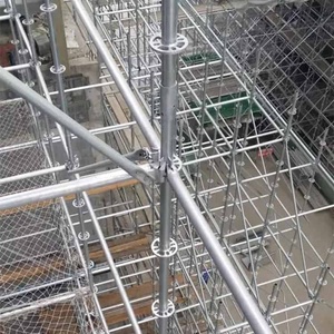 Material de construcción de edificios Sistema de andamio Ringlock estándar de acero Módulo de apuntalamiento Torre de andamio con estándar de libro mayor - Product Image 4