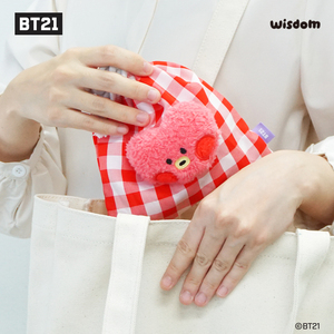 ミニフェイスポーチ,BT21用K-POP K-CHARACTER K-CULTUREファッションアクセサリーポリエステル弦閉鎖バッグ - Product Image 3
