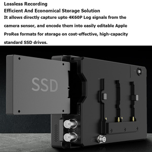 2x12G SDI Interface Touch Screen/1500nits 7&quot; 4K 60p 1920x1200 Resolution Camera SSD Battery Recording <strong>Monitor</strong> - Product Image 4