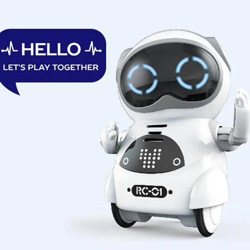 Bebek yatıştırıcı eğitim robotu oyuncak şarkı dans akıllı Mini cep Robot çocuk