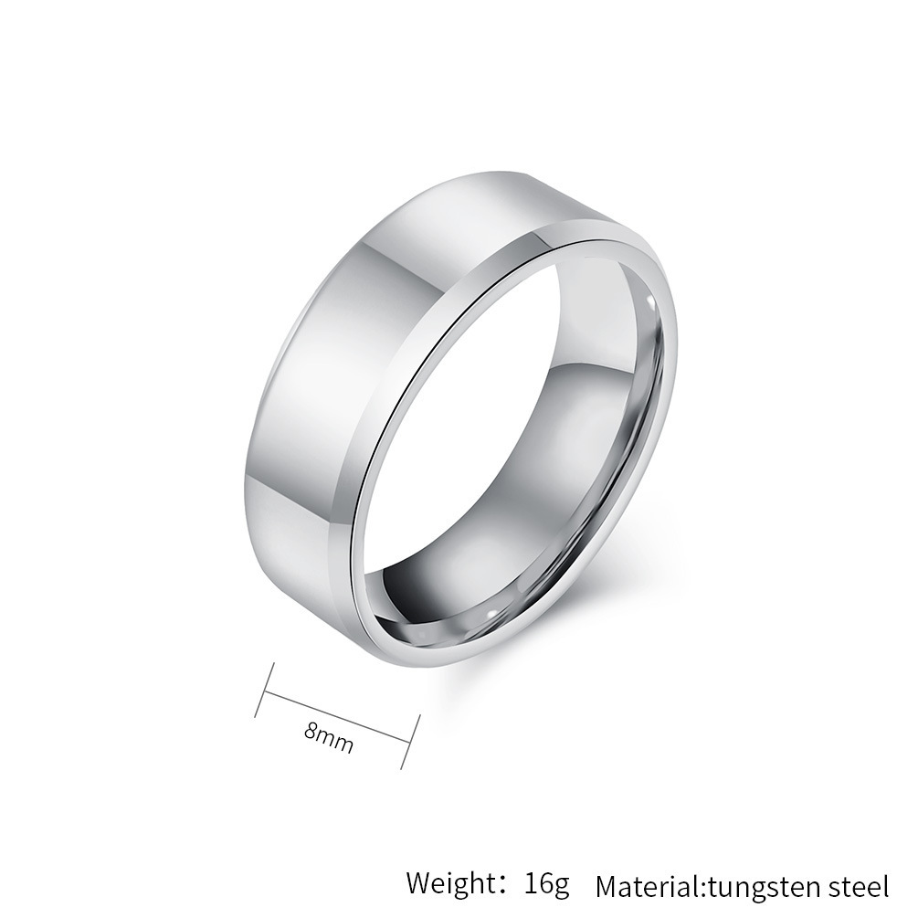 Silver-8mm width
