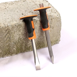 Chrome Plating Anti-smashing Rubber Sleeve sharp Point Stone <strong>Masonry</strong> <strong>Chisel</strong> - Product Image 4