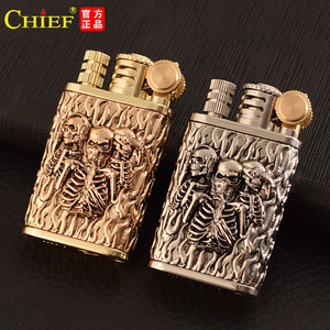 Metal çakmaktaşı çakmak vintage maç yağ çakmak gazyağı çakmaklar özel logo - Product Image 4