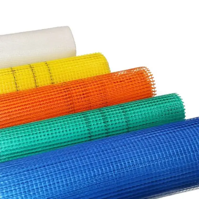 Malla de fibra de vidrio para revestimiento de paredes de fábrica Fuente de construcción Rollo de cinta de malla de fibra de vidrio