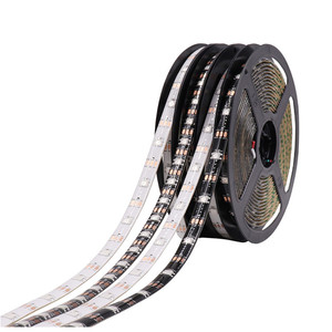 Умная полноцветная светодиодная Пиксельная лента Rgb Dc5v Ws2812b Ws2812, 30/60 светодиодов/м, программируемая индивидуально Адресуемая Светодиодная лента - Product Image 1