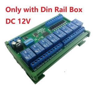 DC 12V 24V 8 Isolated <strong>Input</strong> &amp; 8 <strong>Output</strong> DIN35 C45 Rail Box UART RS485 <strong>Relay</strong> Module Modbus RTU Control Switch Board