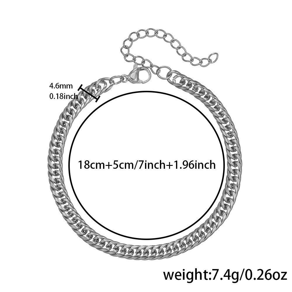 P0030-2 Bracelet (1.0 Double Buckle Rounded Edge)
