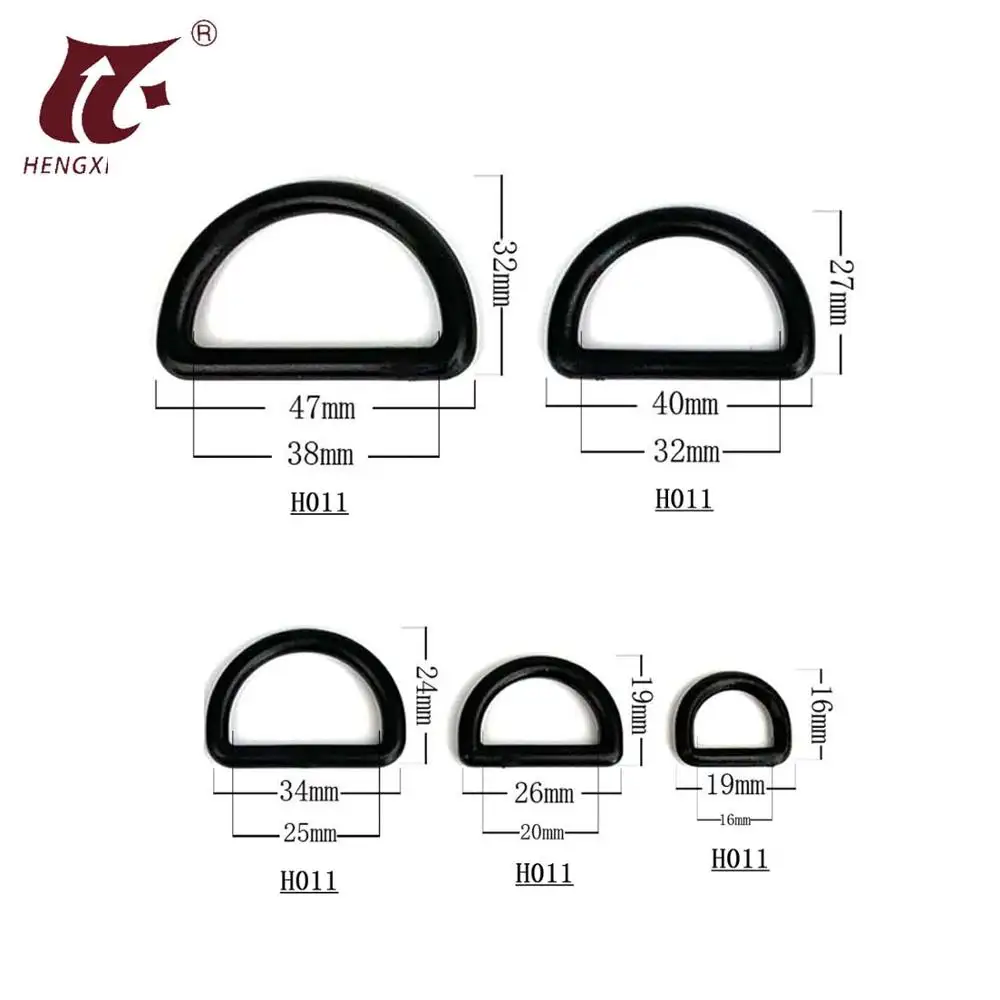 Most popular black plastic handcuff key light weight buckle for bag backpacks