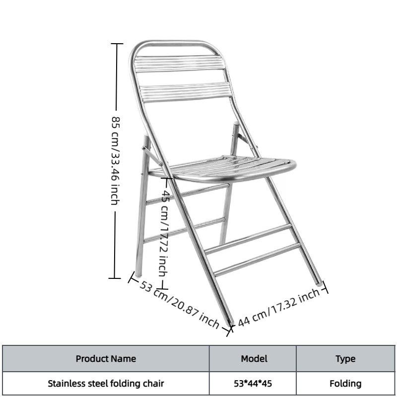 เก้าอี้พับสแตนเลส