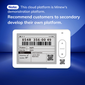 MinewTag E-ink Display BLE Sensor de temperatura y humedad Almacenamiento logístico Sensores IOT Monitor inalámbrico Registrador de datos de terminal - Product Image 3