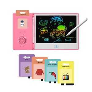 フラッシュカード付きLCDライティングタブレットマシン話すフラッシュカード学習玩具子供向け教育玩具電子機器 - Product Image 1