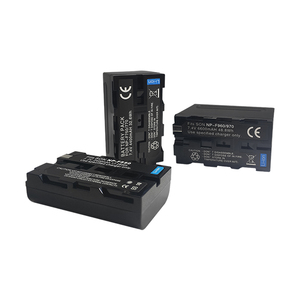 Gerçek kapasite 7.2V 6600mAh dijital kamera pil NP-F960 F970 Sony Dslr kamera için LED ışık - Product Image 5