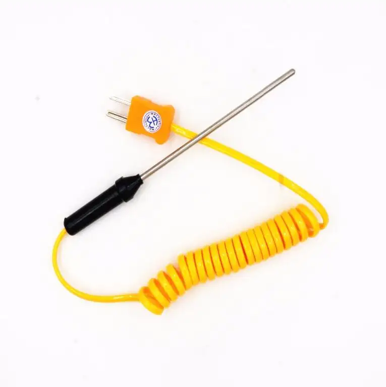 K Type Thermocouple Probe Sensor 100Mm 300Mm 500Mm Pengontrol Suhu-50C Hingga 1200 dengan Kabel