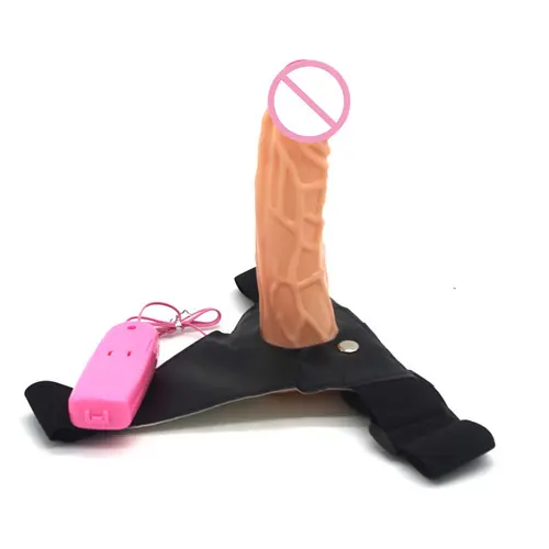 Strap On Dildo für Frauen PVC Künstlicher Sauger Vibrierender realistischer Penis Strap-ons Gürtel Anal Sexspielzeug für Paare Erwachsene 18%