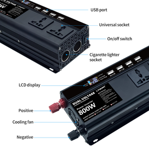 12V 24v 48v to 230V Dual Voltage Converter 800W 1600w <strong>Dc</strong> <strong>Input</strong> Ac Drive Modified Sine Wave Inverter - Product Image 5