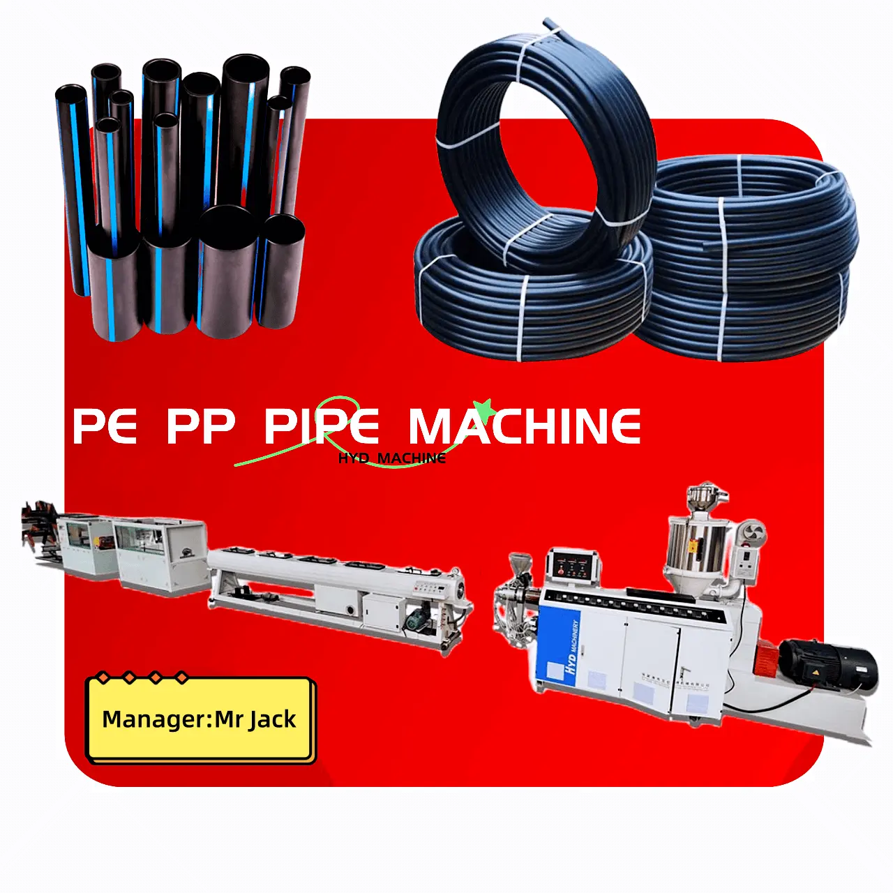 16-110mm PE HDPE máquina de fabricación de tubos de riego agrícola