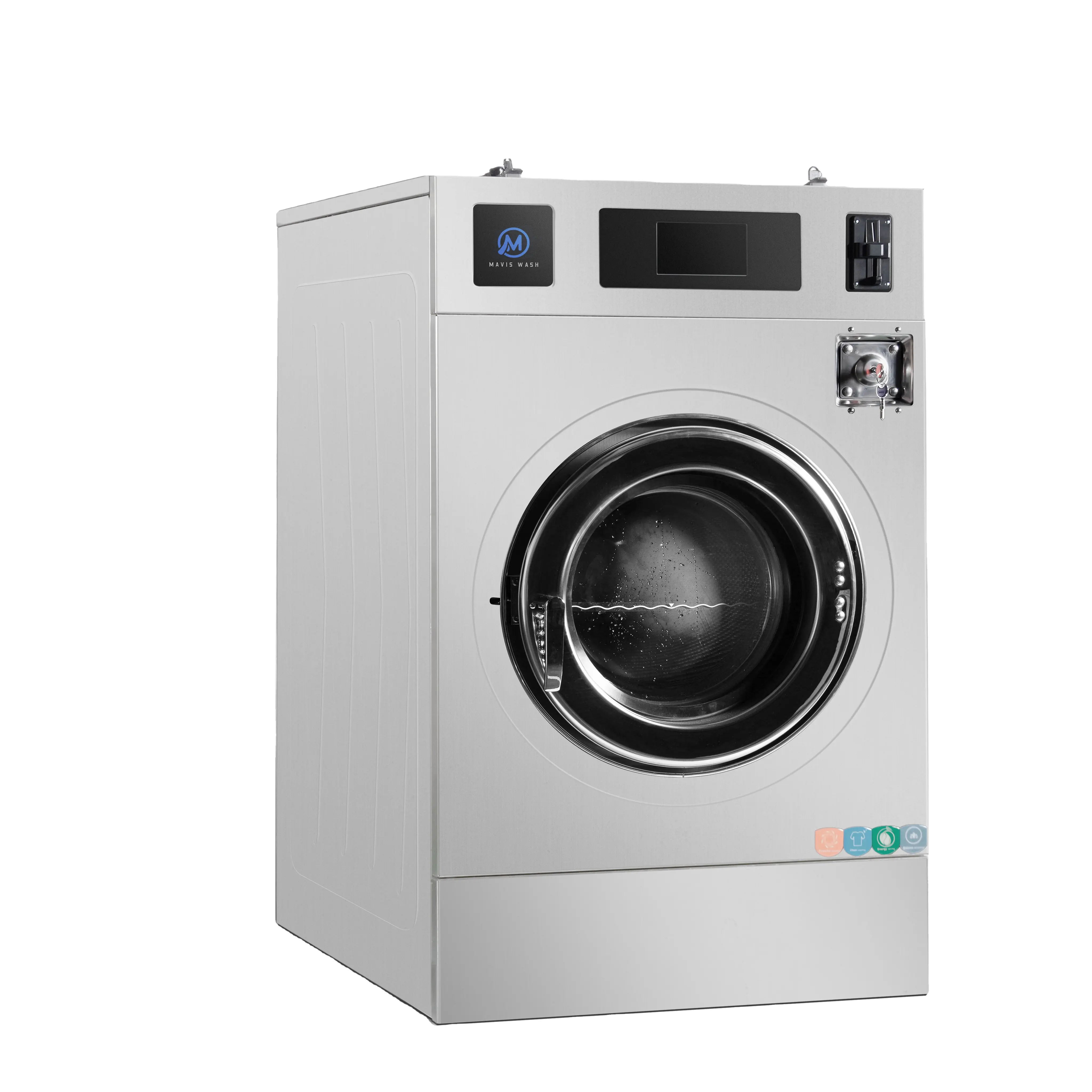 Best-seller luce di lusso grande capacità di lavanderia lavatrice automatica montata rigida 27kg