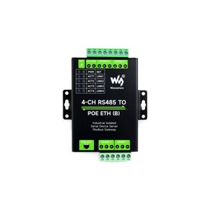 4-Ch RS485 a RJ45 Server seriale Ethernet, 4 canali RS485 funzionamento indipendente, modulo seriale isolato industriale, - Product Image 3