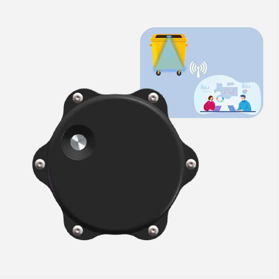 Sensor de cubo de basura ultrasónico inalámbrico, DF703 NB-IoT Lorawan Sigfox GPRS