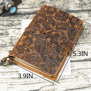 Kinh Doanh Văn Phòng Cá Nhân Dập Nổi Da Kraft Paperblank Tạp Chí Máy Tính Xách Tay - Product Image 2