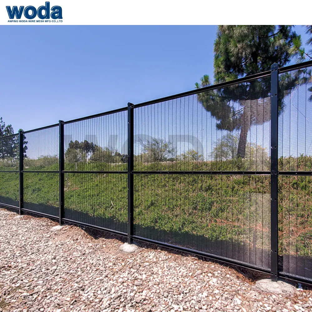 High Security Fence Clear View Fence Safety Anti Climb Fence Anti Thief Anti Scale Anti Cut Welded Wire Mesh Fence Panel