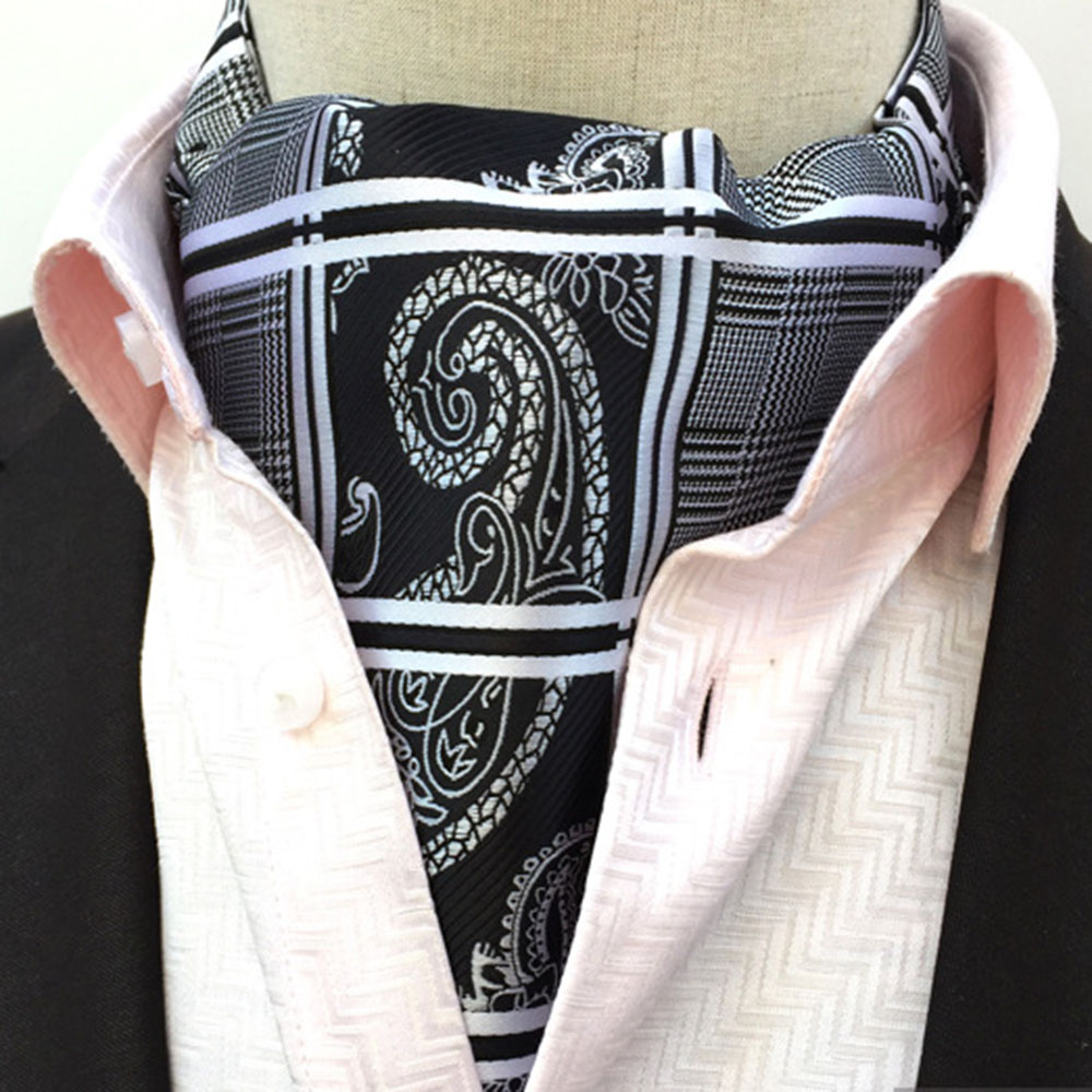 Black White Plaid Paisley