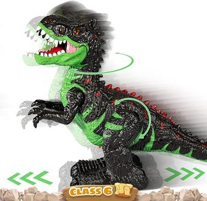 DWI 8-Channel 2.4G Remote Control T-rex Large Dinosaur <strong>Toy</strong> RC Dinosaur Toywith Water Mist Light <strong>Roars</strong> Birthday Gift for Kids - Product Image 4