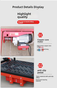 ลิฟต์นั่งร้านไฟฟ้าแบบแขนตรงยาว4เมตรแพลตฟอร์มยกแบบพับเก็บได้ควบคุมระยะไกลแบบอัตโนมัติ - Product Image 3