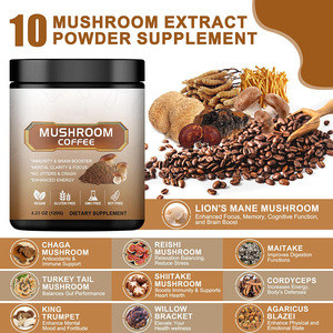 Oem/ODM Hữu Cơ 10-in-1 nấm phức tạp cà phê hòa tan bột nhãn hiệu riêng cho người lớn - Product Image 2