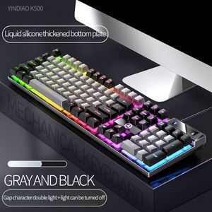 K500 104 Keys Wired <strong>Keyboard</strong> Mixed Color Usb Pc <strong>Computer</strong> Rgb Backlit Mechanical Feel Gaming <strong>Keyboard</strong> for Office and Gamer - Product Image 5