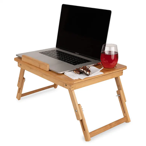 New Arrival <strong>Computer</strong> <strong>Lap</strong> Desk Adjustable Bamboo Folding Laptop Study <strong>Table</strong> Breakfast Serving Bed Tray <strong>for</strong> Bed Home - Product Image 3