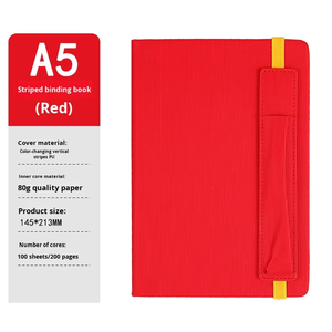 Neues Promotion Business A5 Notebook mit elastischem Band Stift halter Tragbare und benutzer definierte Logo-Geschenk option auf Lager Journal Planner - Product Image 5